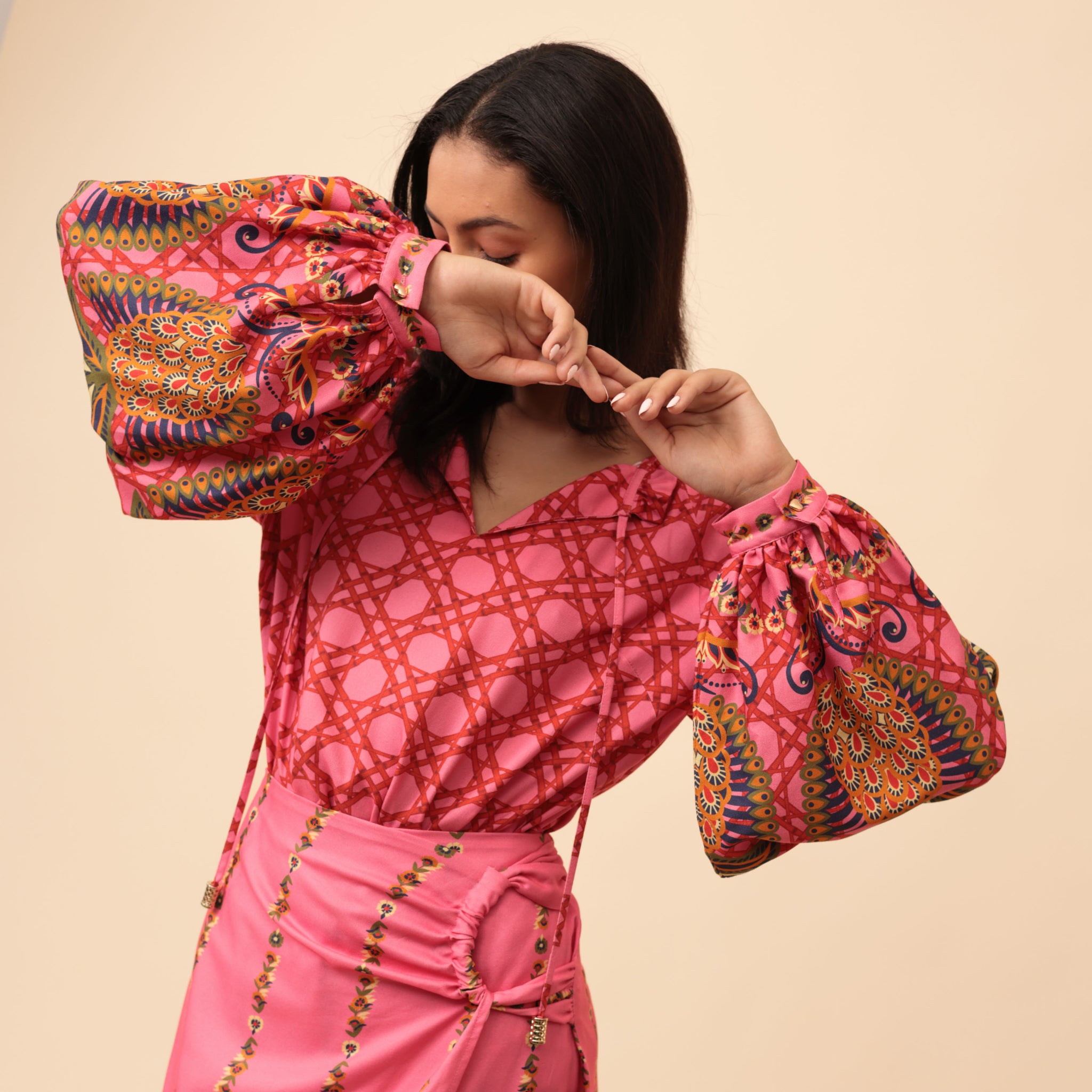 Emma Blouse - Thrift Pink