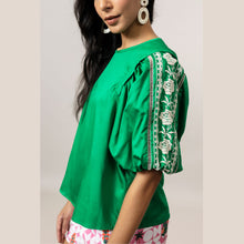 Load image into Gallery viewer, Nora Top - Jelly Bean Green