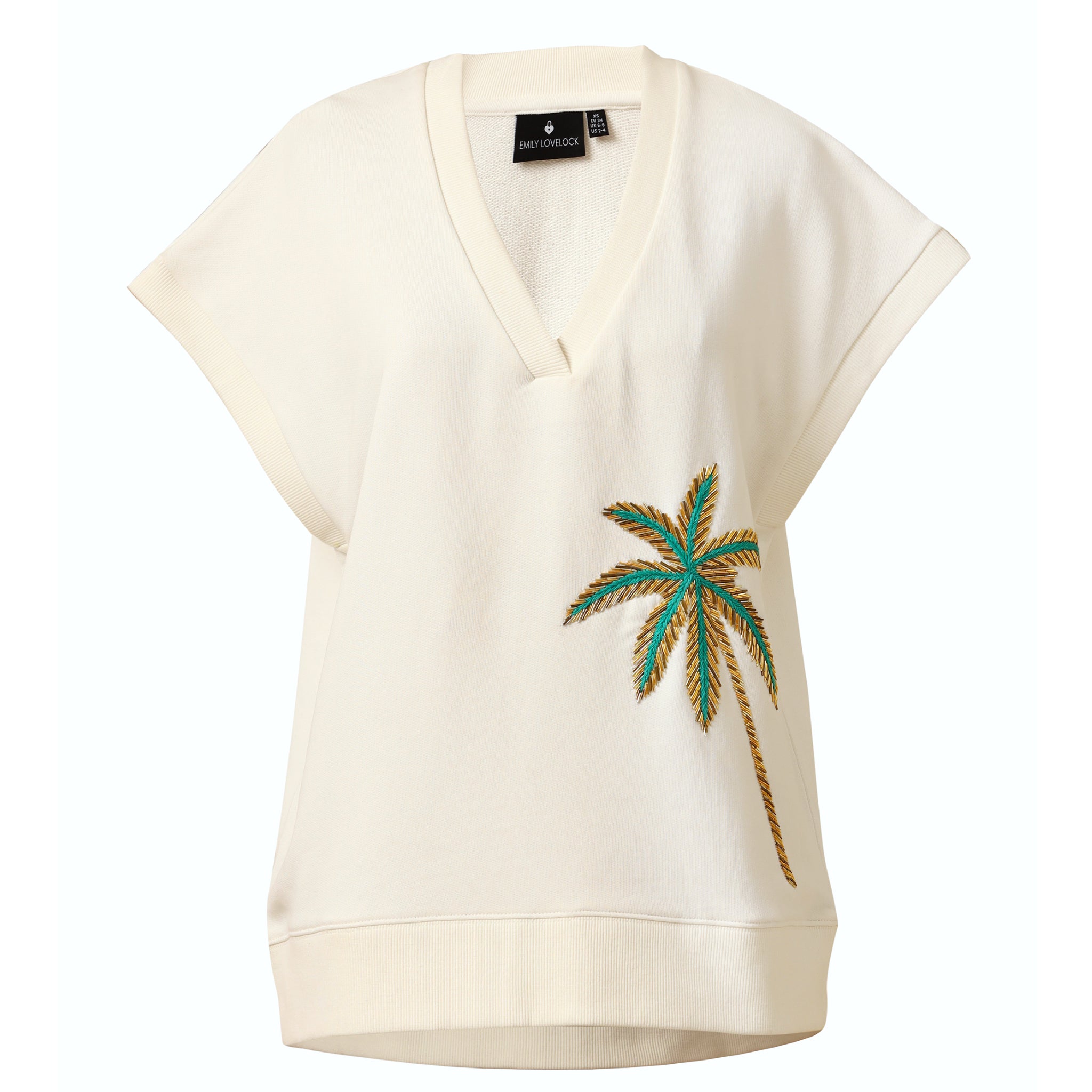 Ruth Hand Embroidered Vest - Ivory
