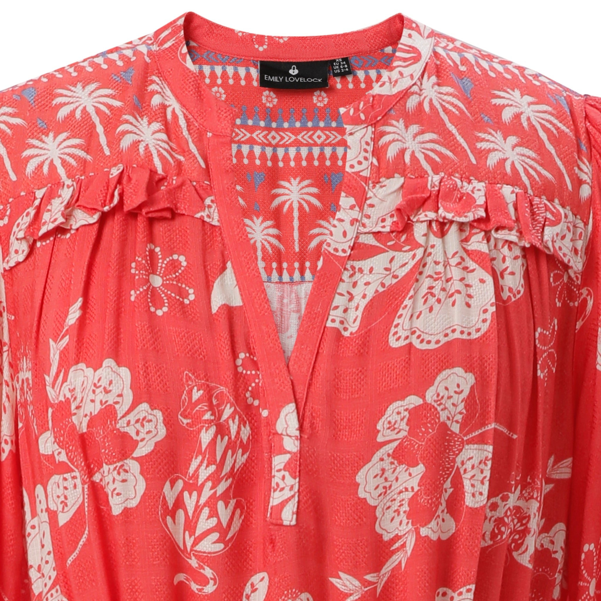 Adela Dress - Radiant Red - EMILY LOVELOCK