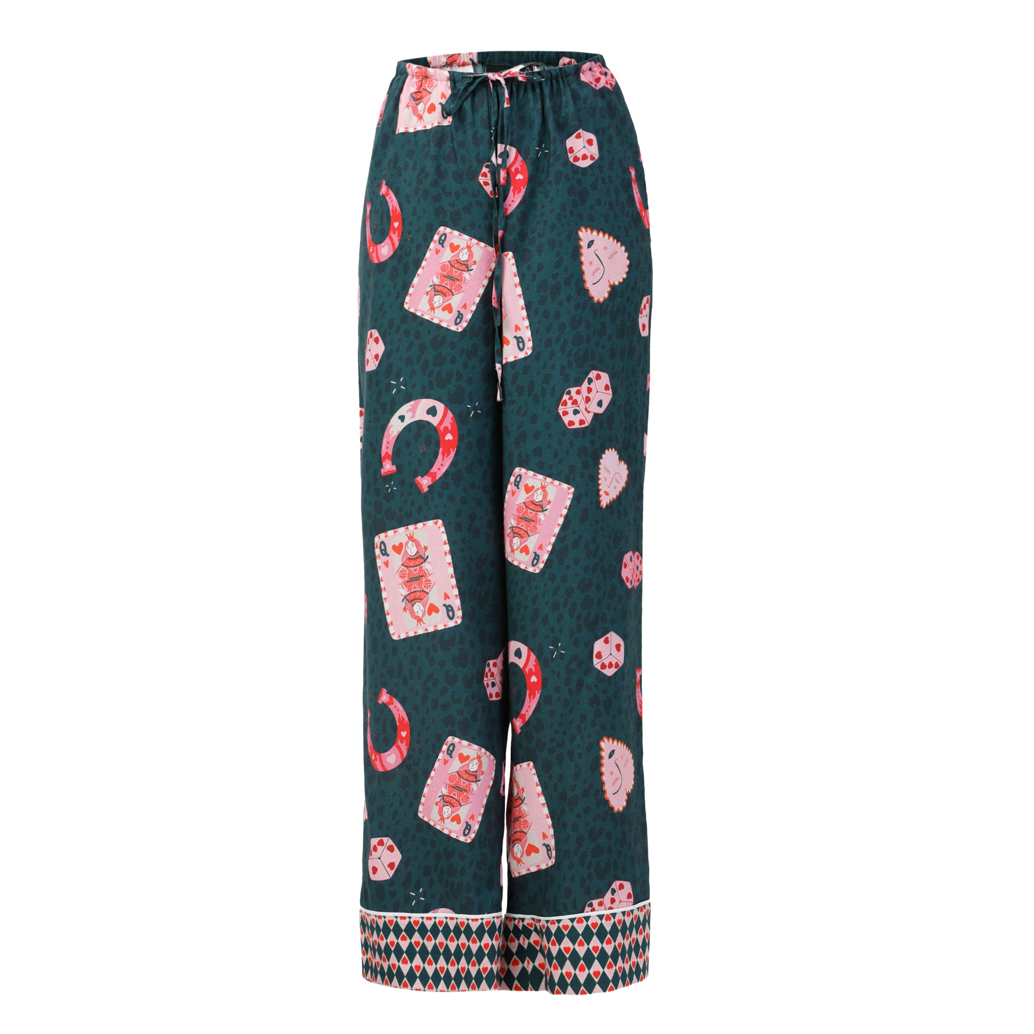 Aurora Pajama Pant Set - Dark Moss