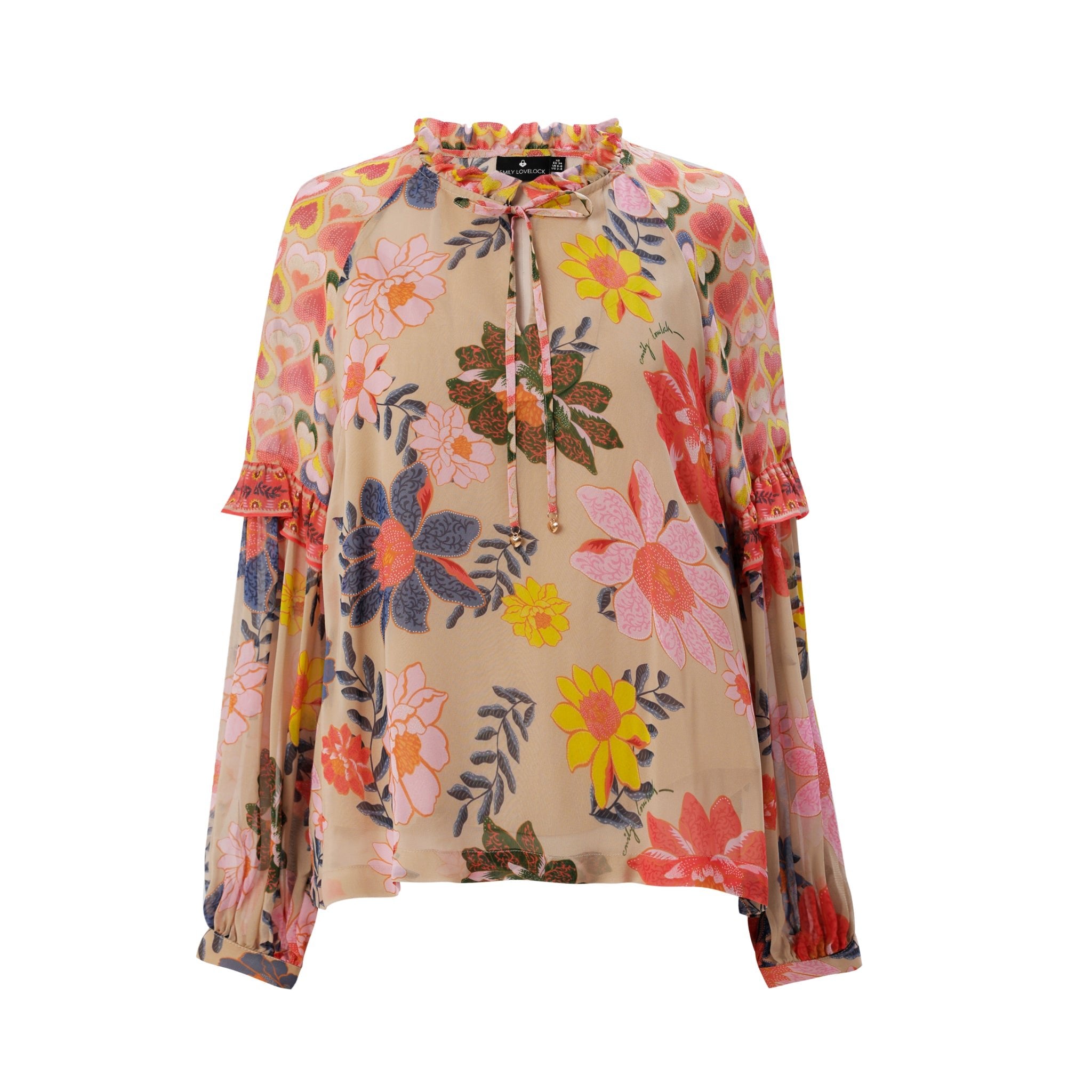 Emma Blouse - Oatmeal - EMILY LOVELOCK