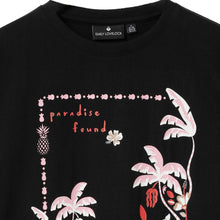 Load image into Gallery viewer, Kate T - Shirt "Paradise Found" - Black - EMILY LOVELOCK