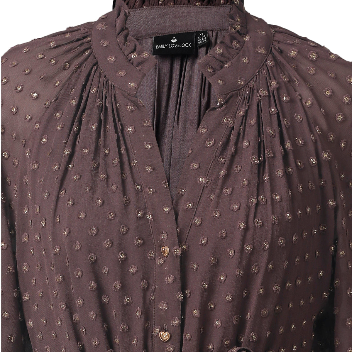 Lucy Dress - Midnight Plum - EMILY LOVELOCK