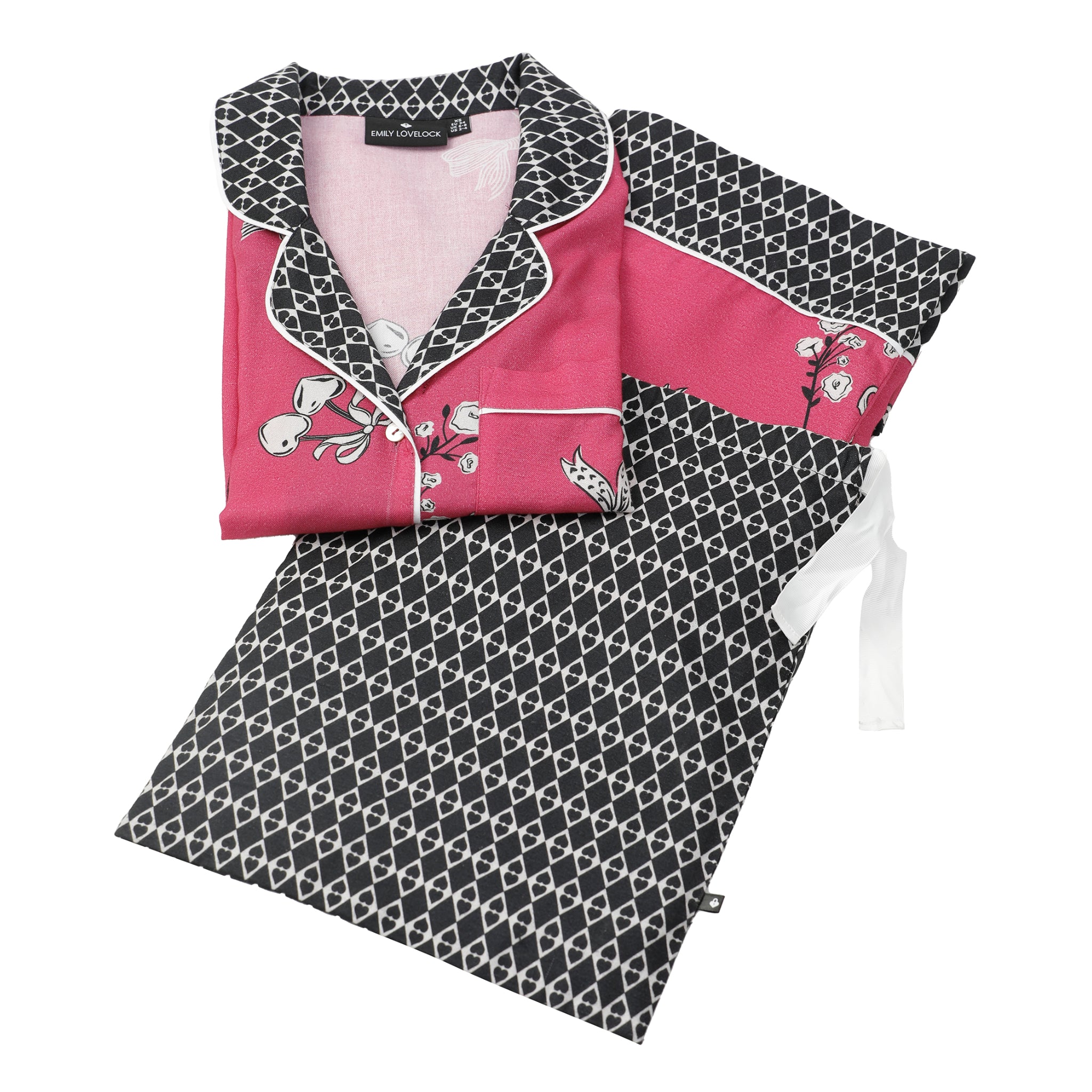Aurora Pajama Pant Set - Beetroot