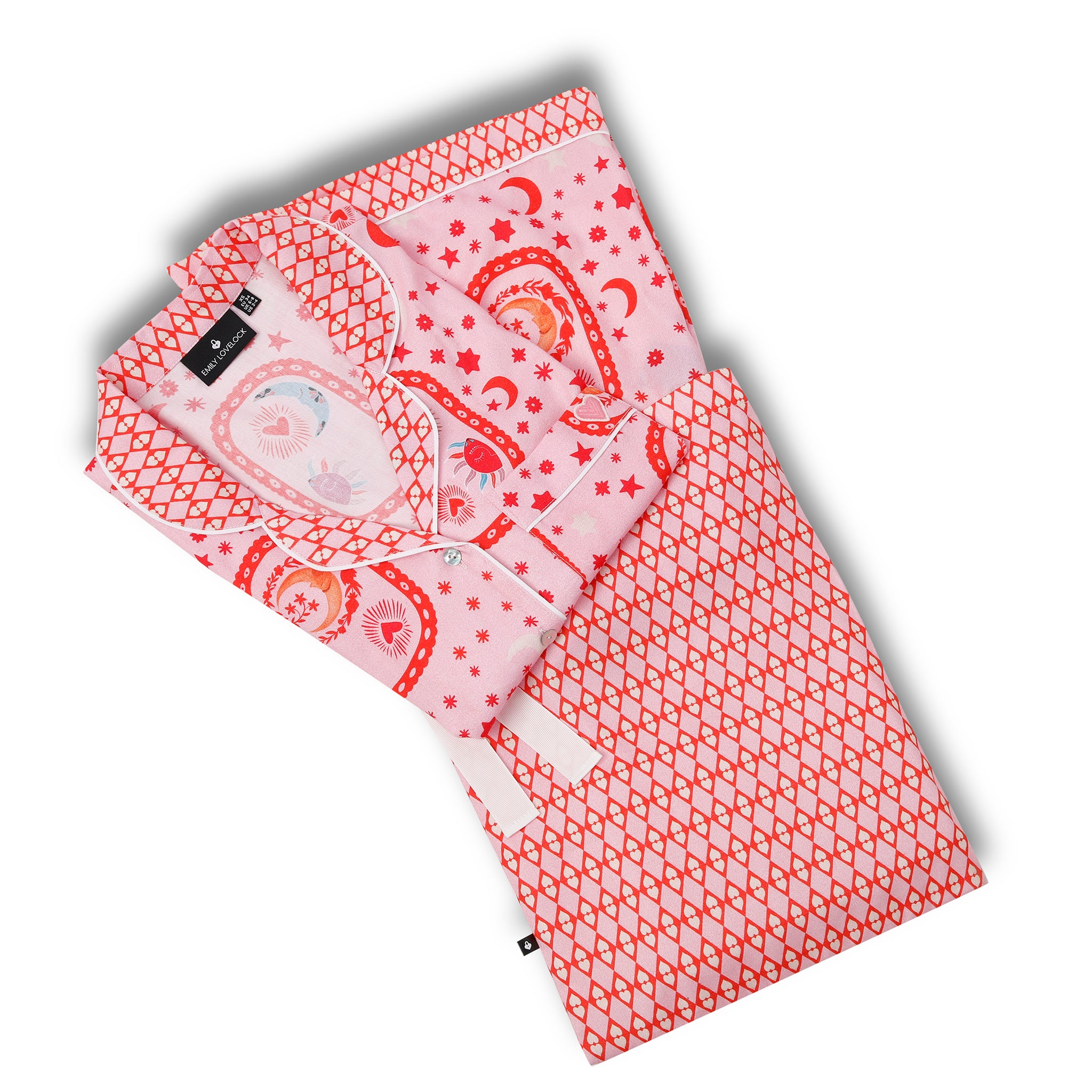 Betsy Pajama Shorts Set - Pink Sorbet
