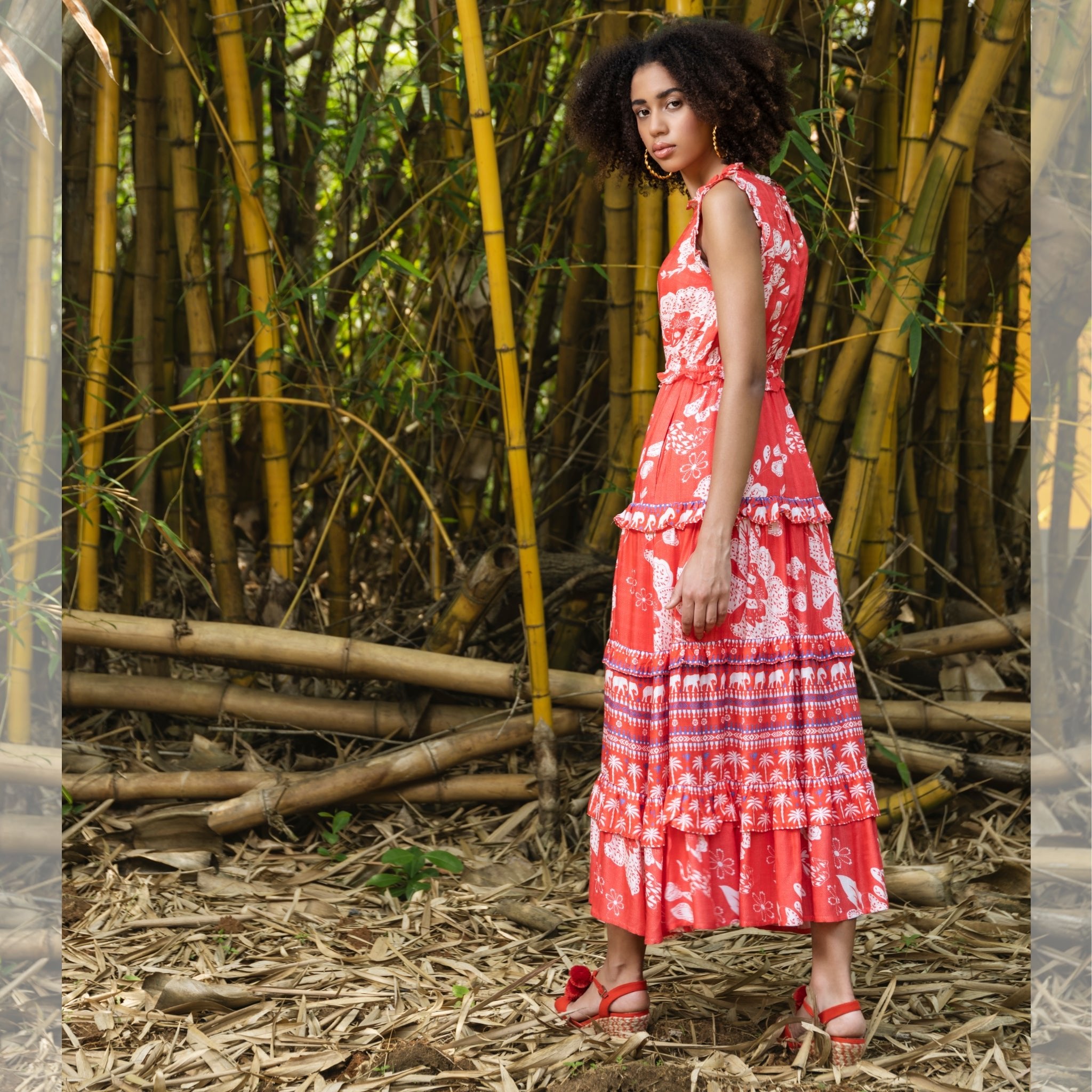 Rachel Dress - Radiant Red - EMILY LOVELOCK