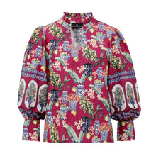 Load image into Gallery viewer, Hailey Blouse - Ochid Ginger Jars - EMILY LOVELOCK