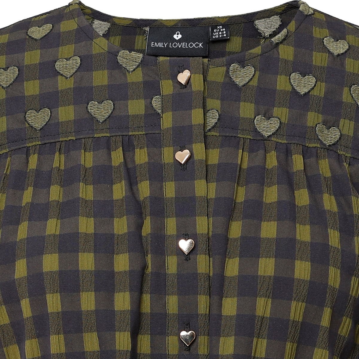 Olive V Neck Blouse Joy Joy main image 0