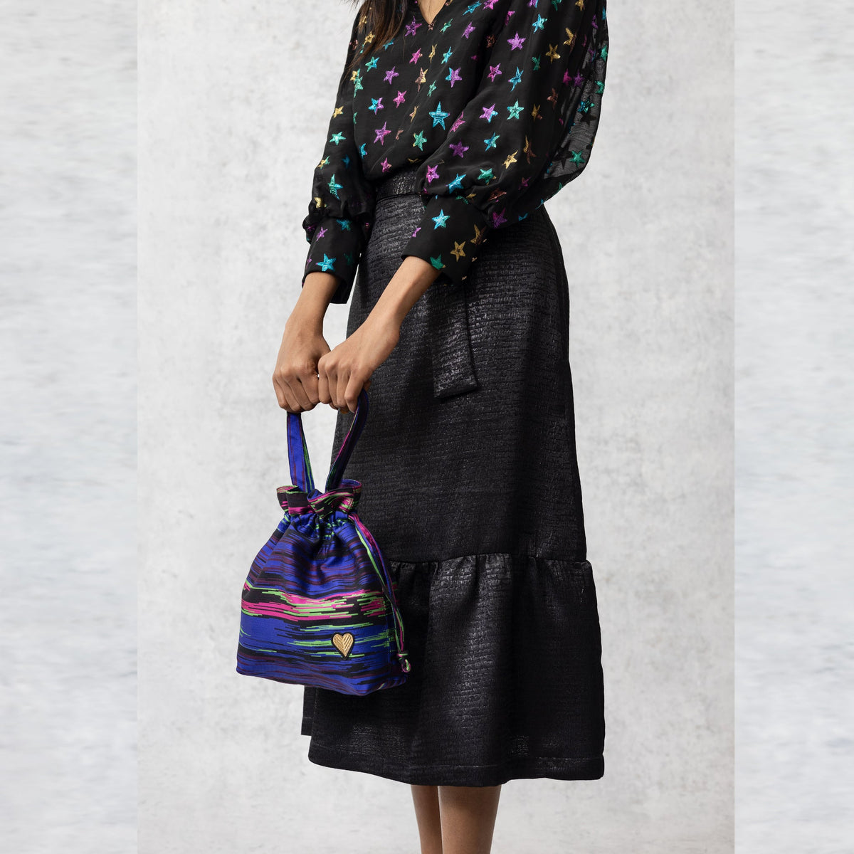 Margaret Skirt - Black - EMILY LOVELOCK