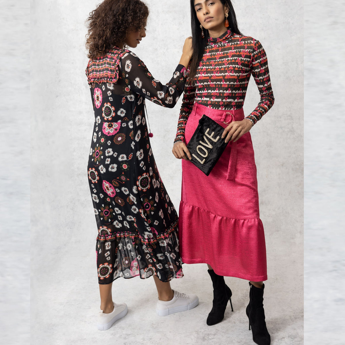 Margaret Skirt - Pink - EMILY LOVELOCK