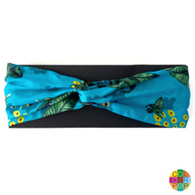 Load image into Gallery viewer, Mexico Jungle Headband - Blue - EMILY LOVELOCK