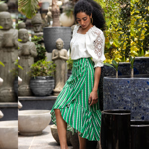 Debra Skirt - Jelly bean Green