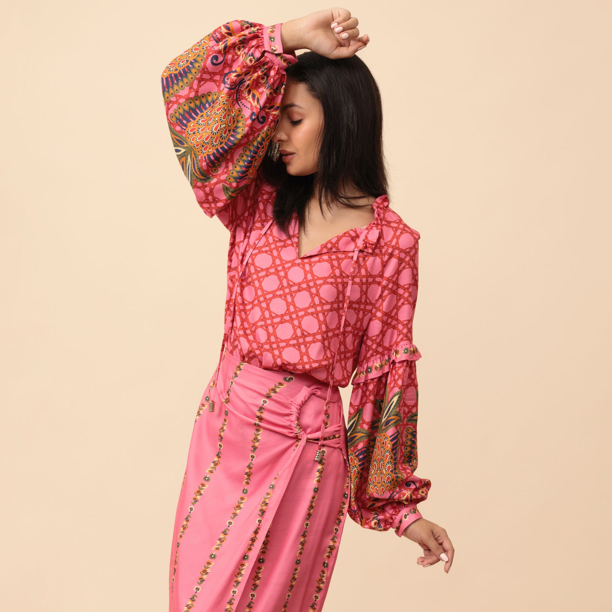 Emma Blouse - Thrift Pink