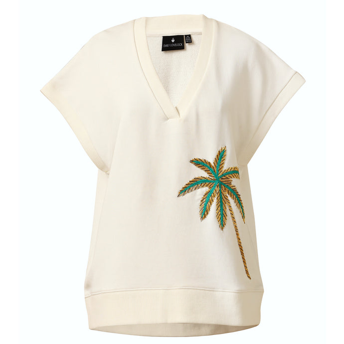 Ruth Hand Embroidered Vest - Ivory