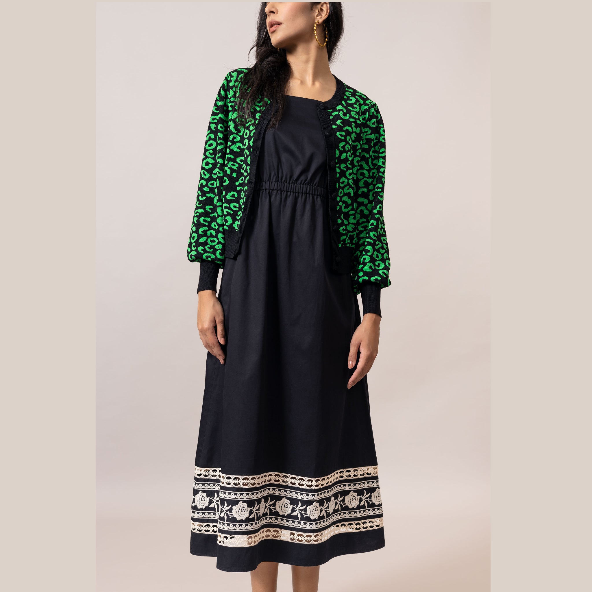 Sherry Cardigan -Jelly Bean Green