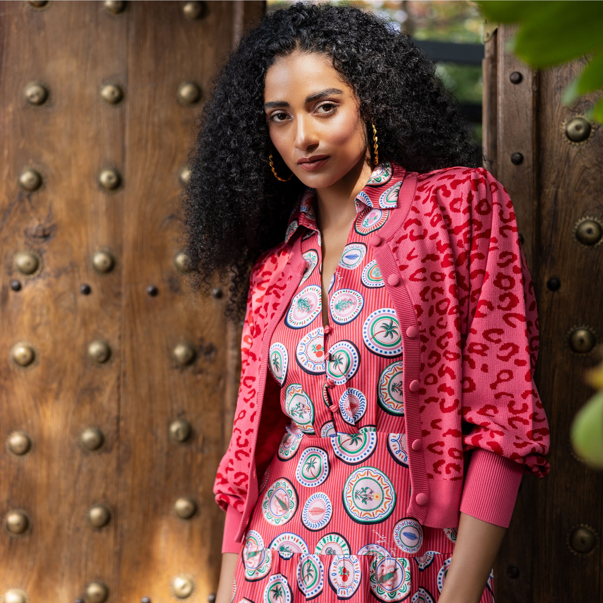 Sherry Cardigan - Flame Scarlet