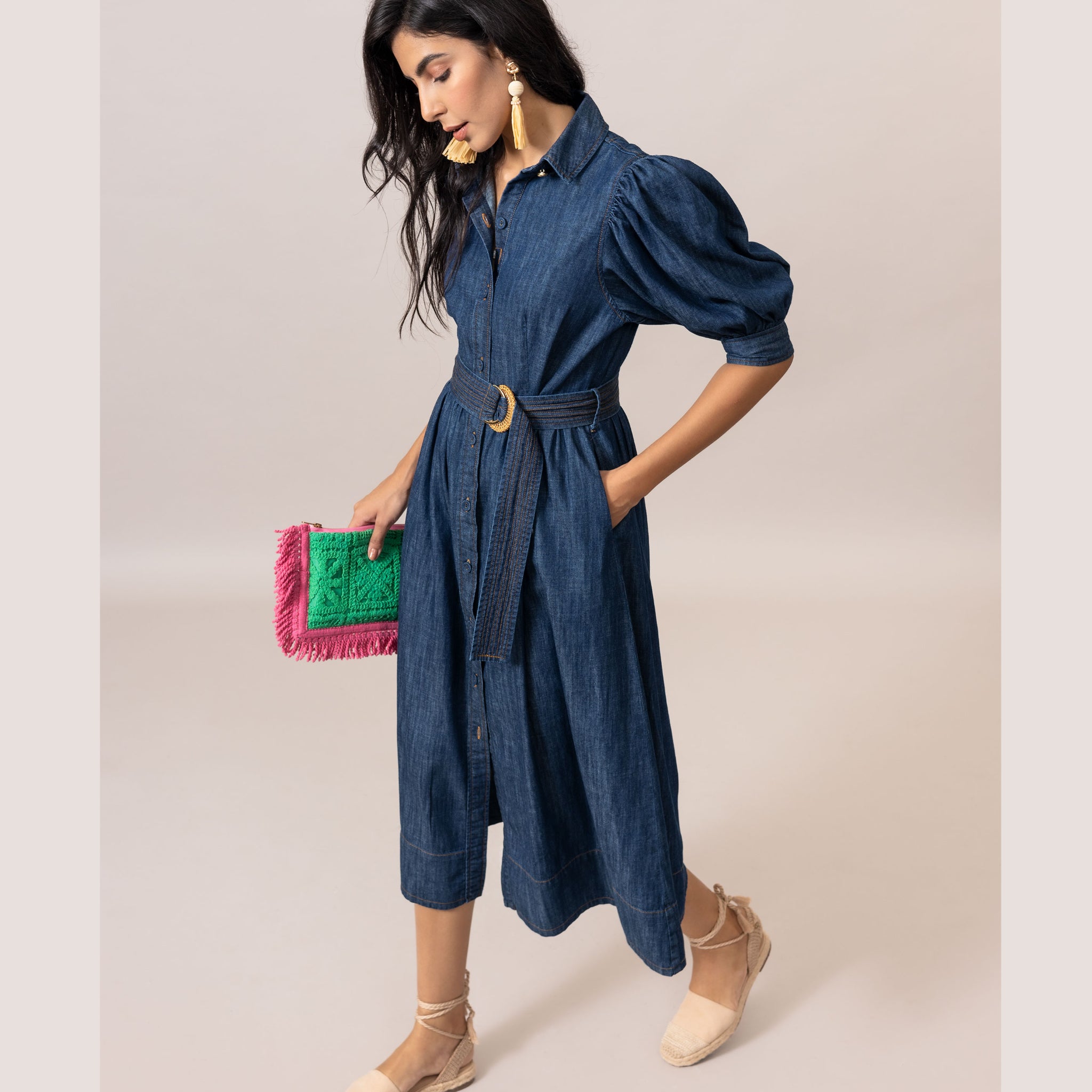 Veronica Dress - Denim