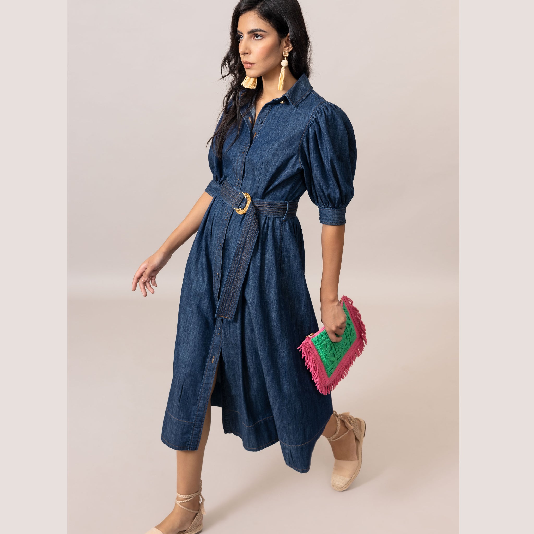 Veronica Dress - Denim