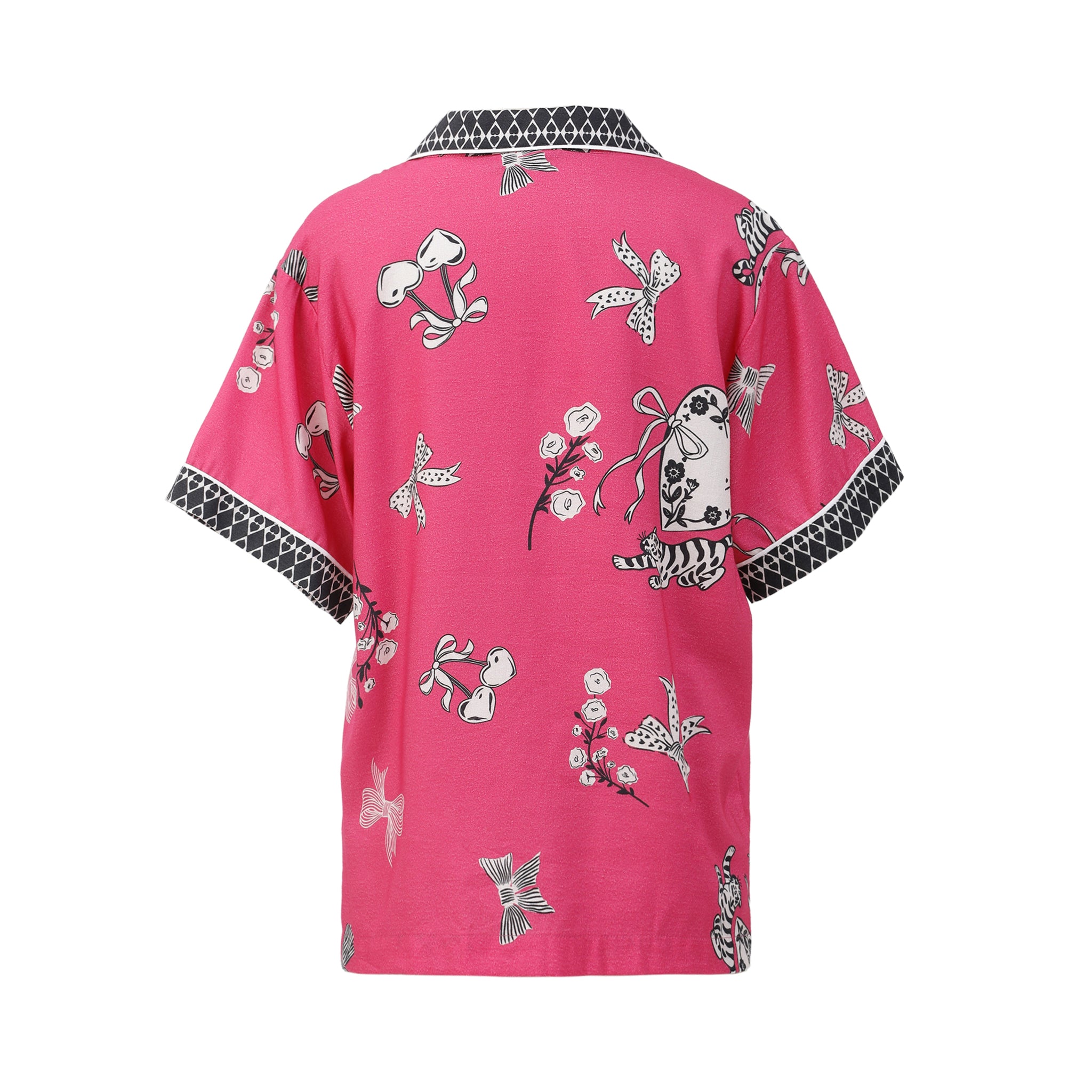 Betsy Pajama Shorts Set - Beetroot