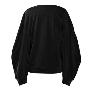 Jemma Sweatshirt - Black Print - EMILY LOVELOCK