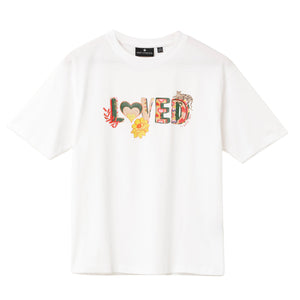 Kate T - Shirt "Loved" - White - EMILY LOVELOCK