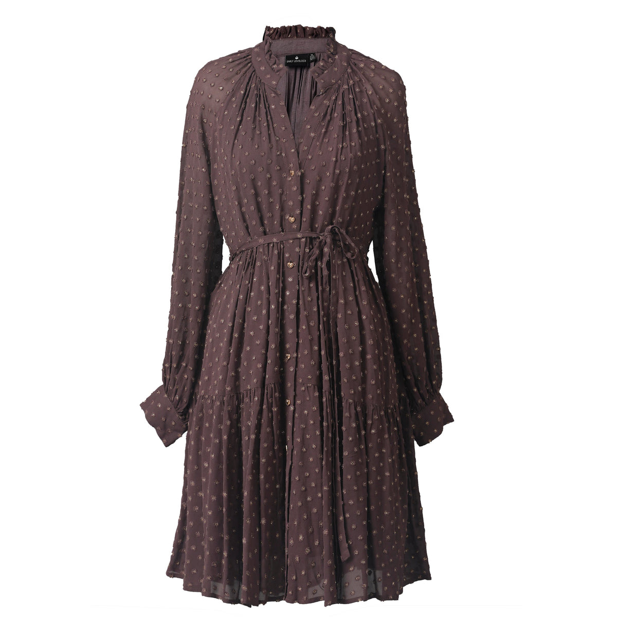 Lucy Dress - Midnight Plum - EMILY LOVELOCK