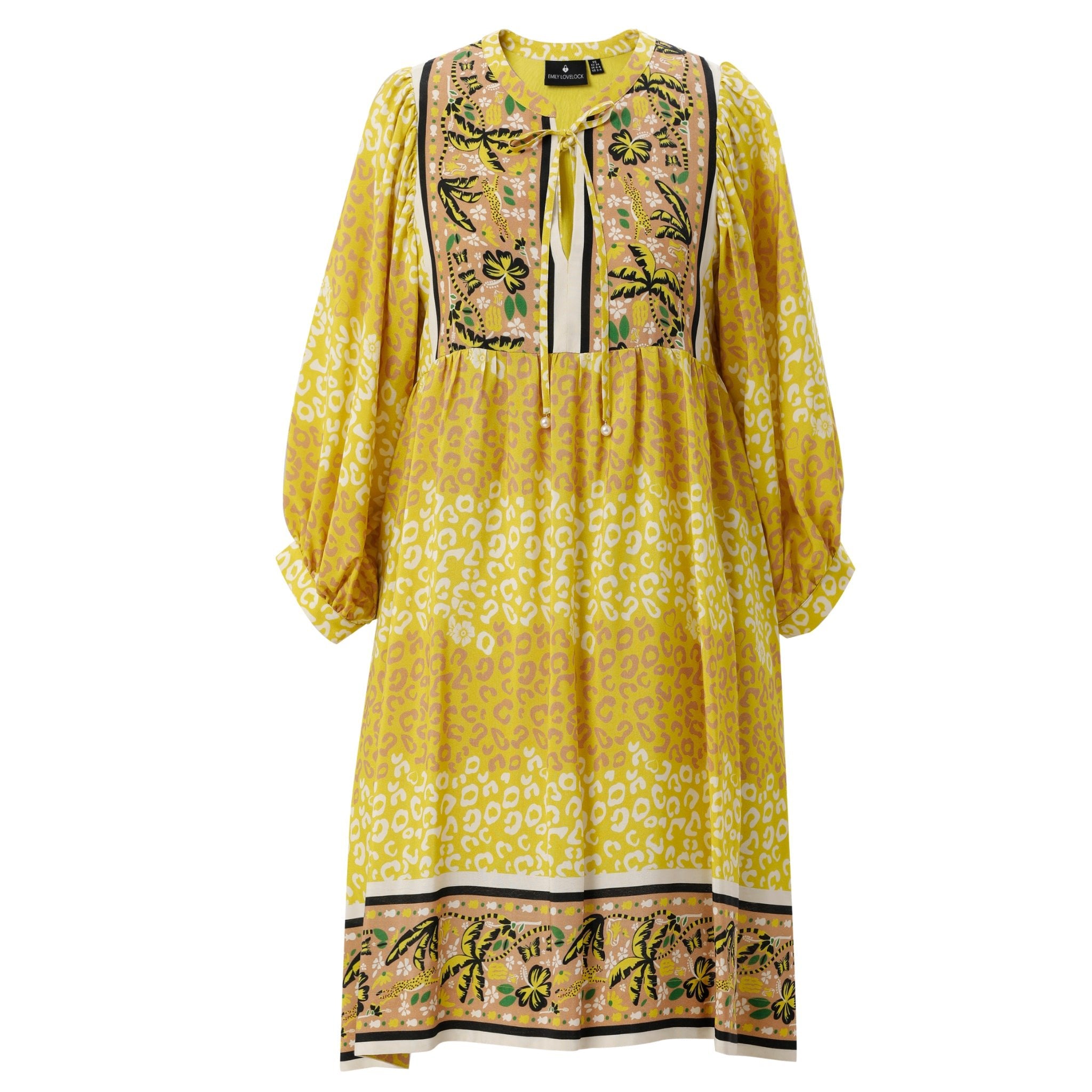 Melinda Dress - Cyber Lime - EMILY LOVELOCK