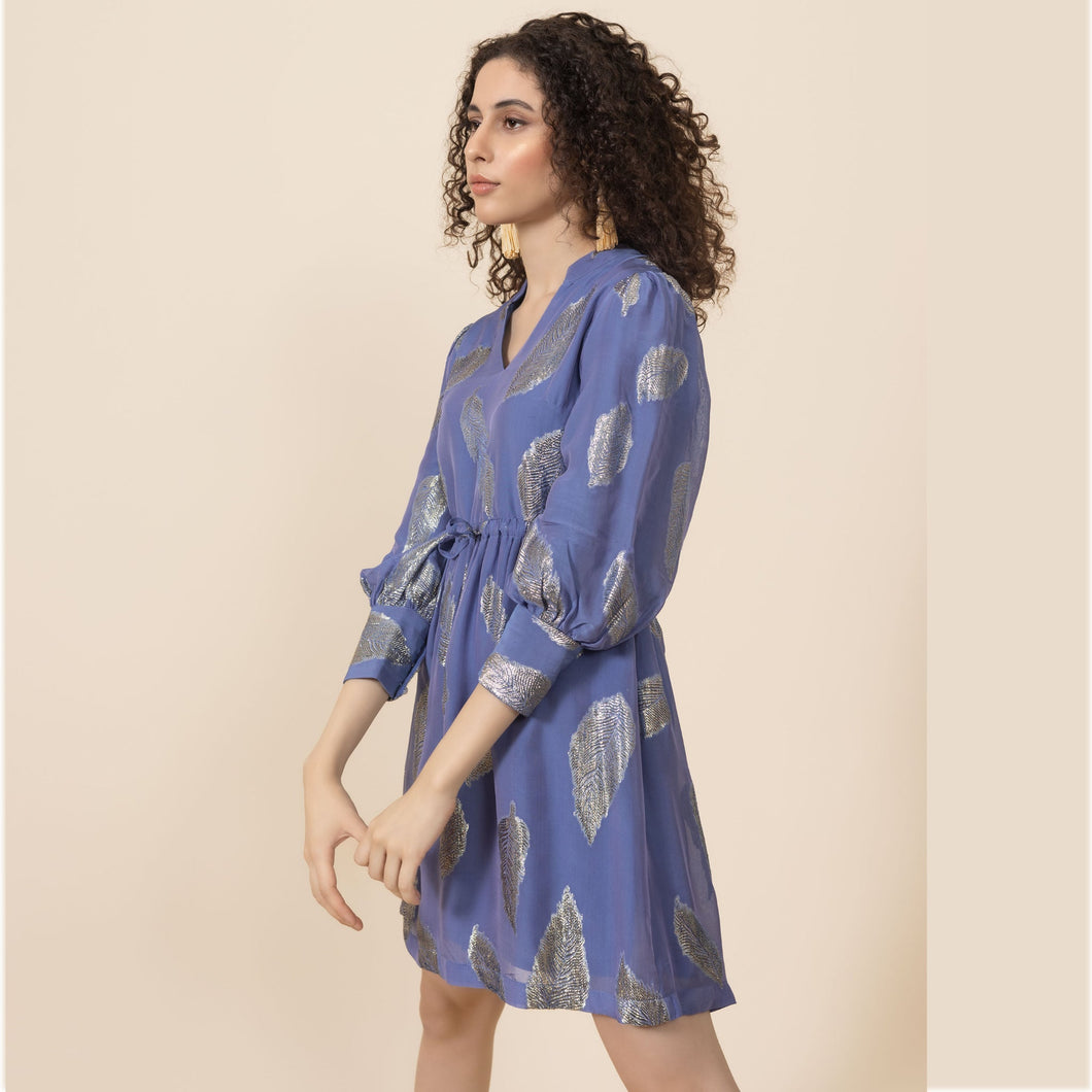 Noureen Dress - Blue - EMILY LOVELOCK