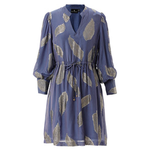 Noureen Dress - Blue - EMILY LOVELOCK