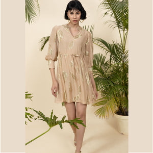 Noureen Dress - Oatmeal - EMILY LOVELOCK