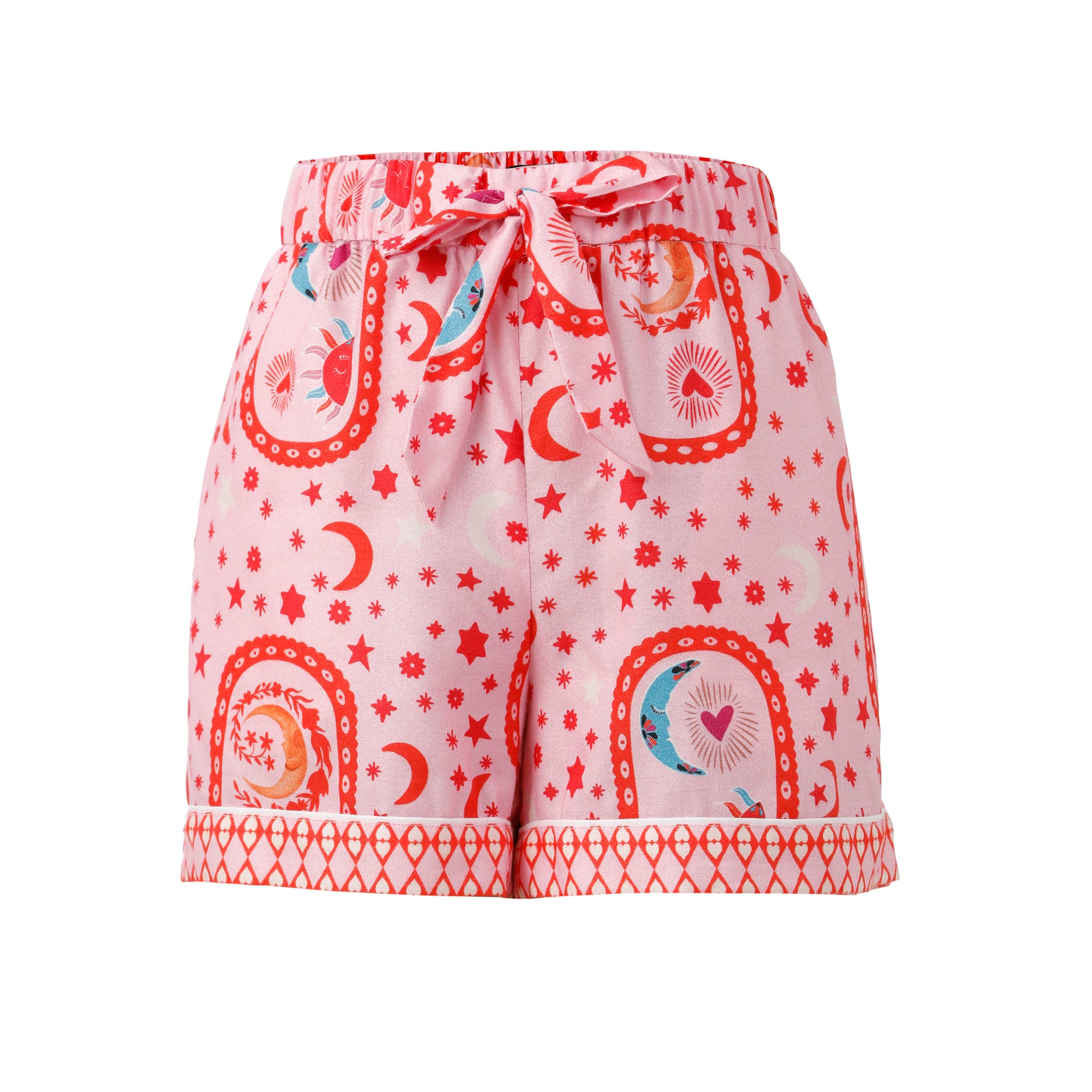 Betsy Pajama Shorts Set - Pink Sorbet