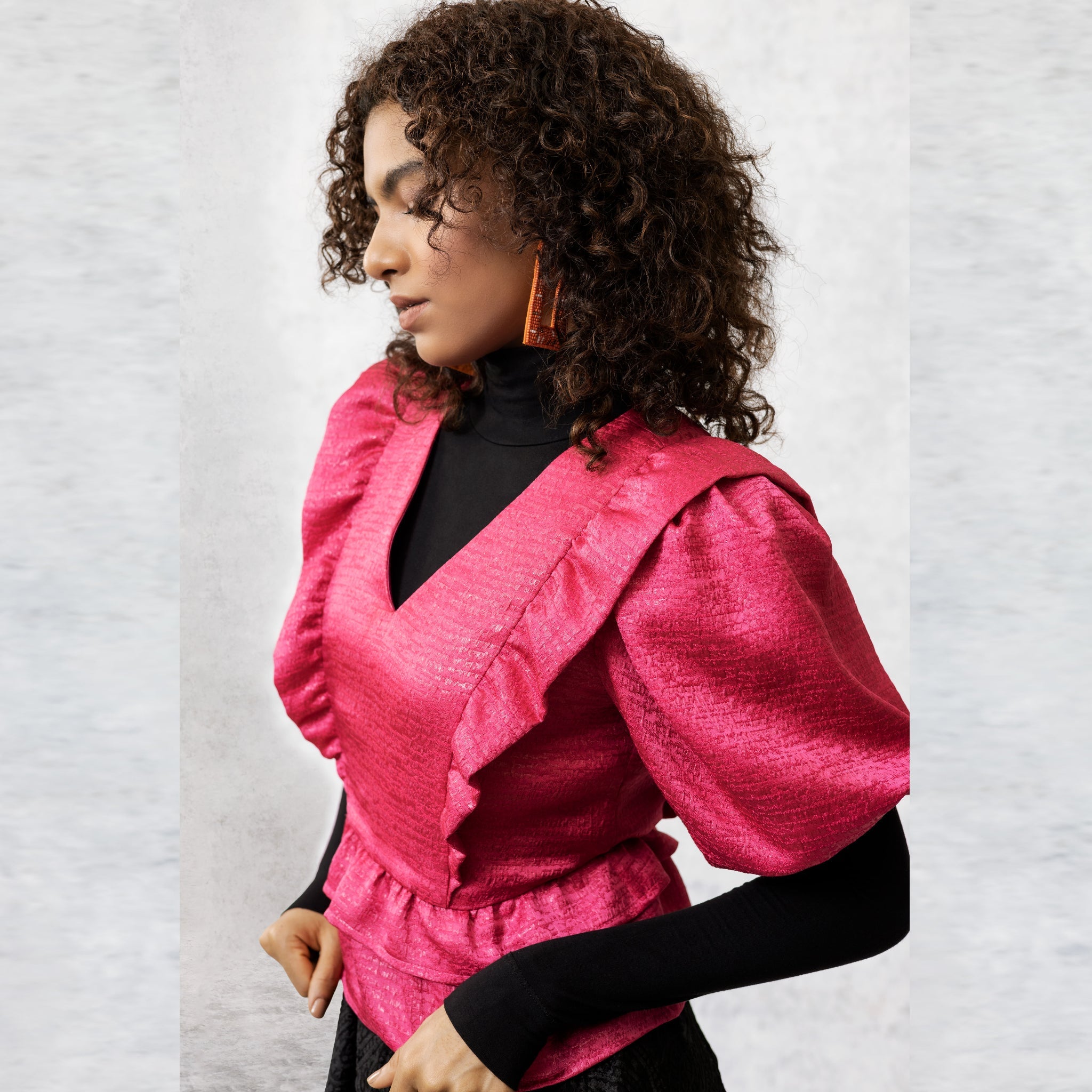 Anne Blouse - Black - EMILY LOVELOCK