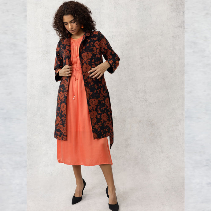 Deborah Coat - Black - EMILY LOVELOCK