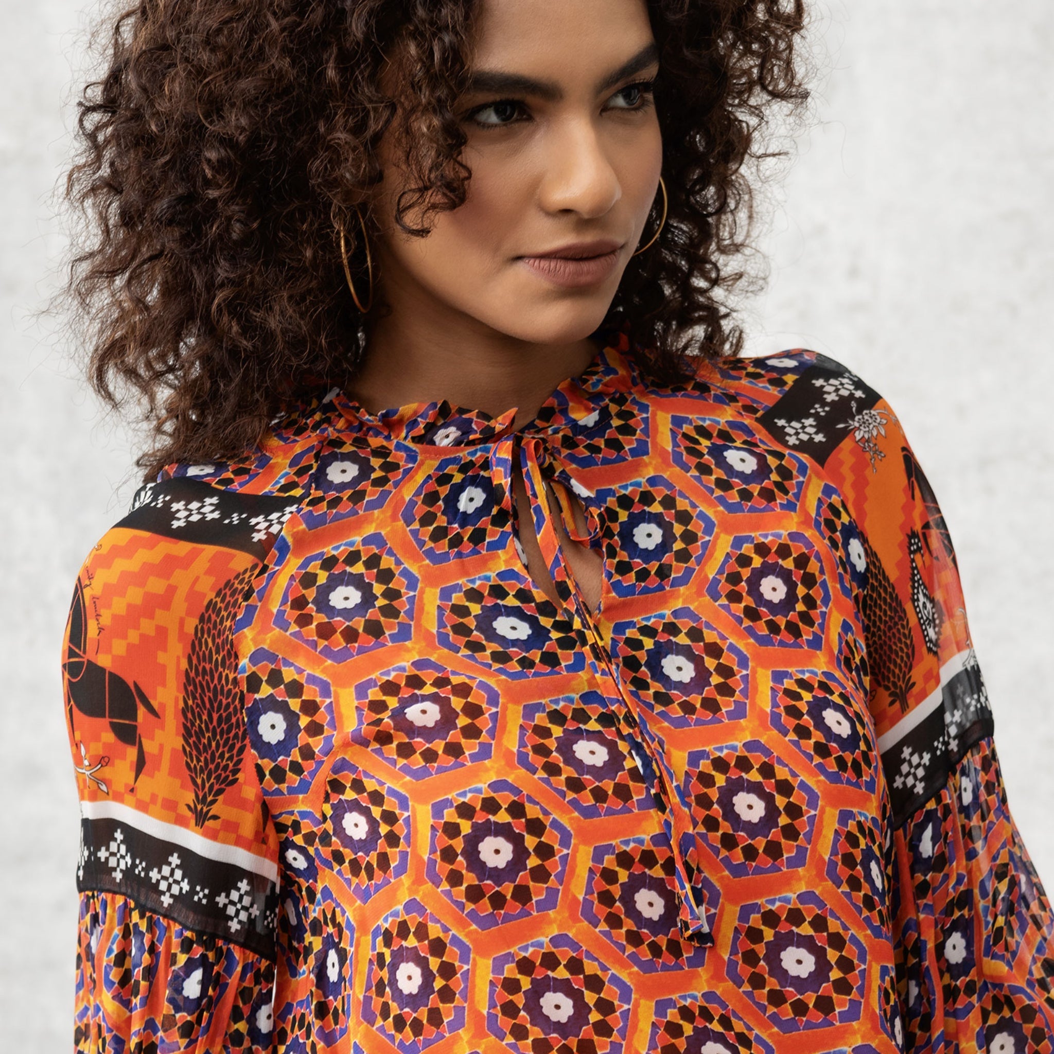Emma Blouse - Orange - EMILY LOVELOCK