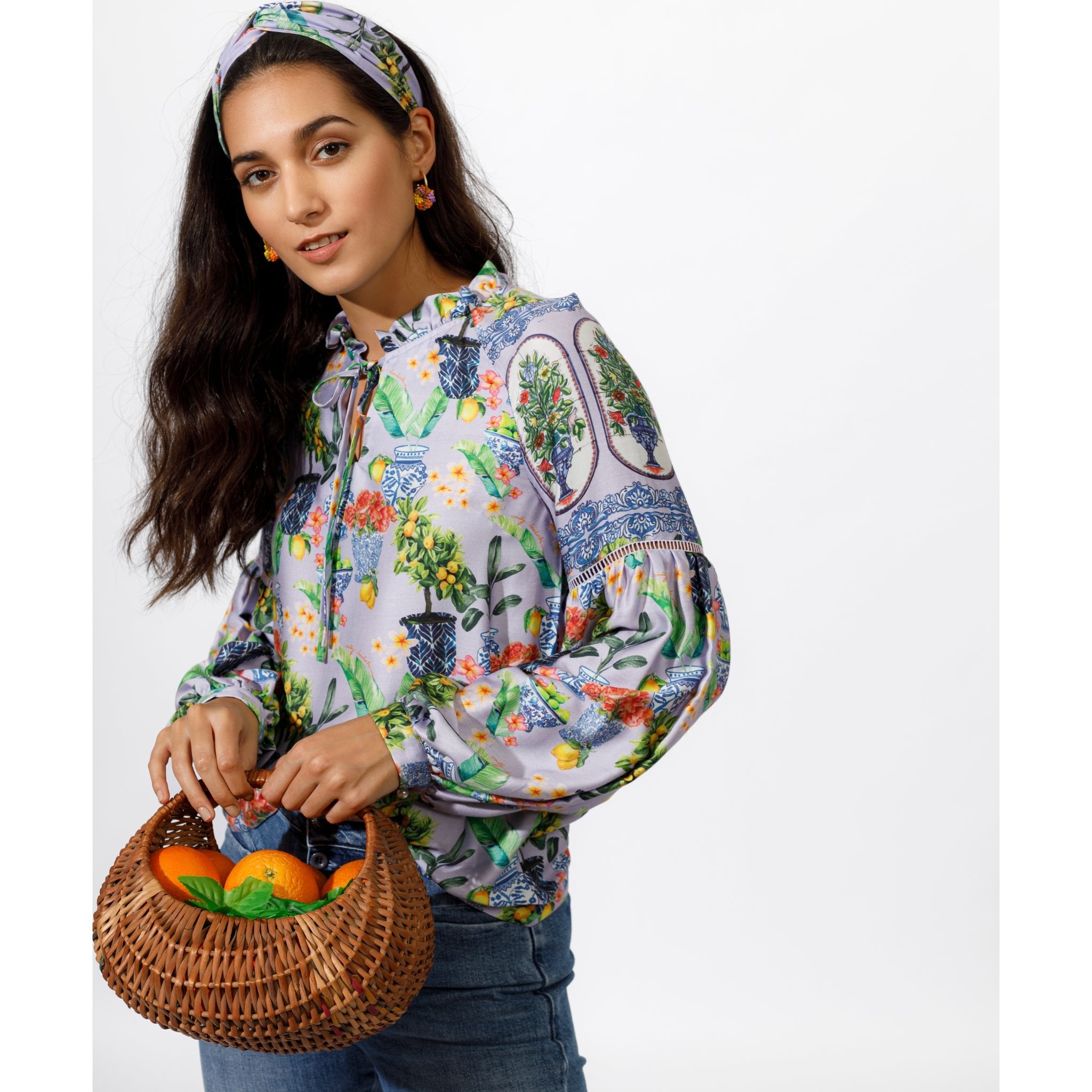 Emma L S Top Sweet Lavender Aop D
