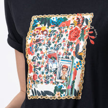 Load image into Gallery viewer, Frida Tee Black - EMILY LOVELOCK