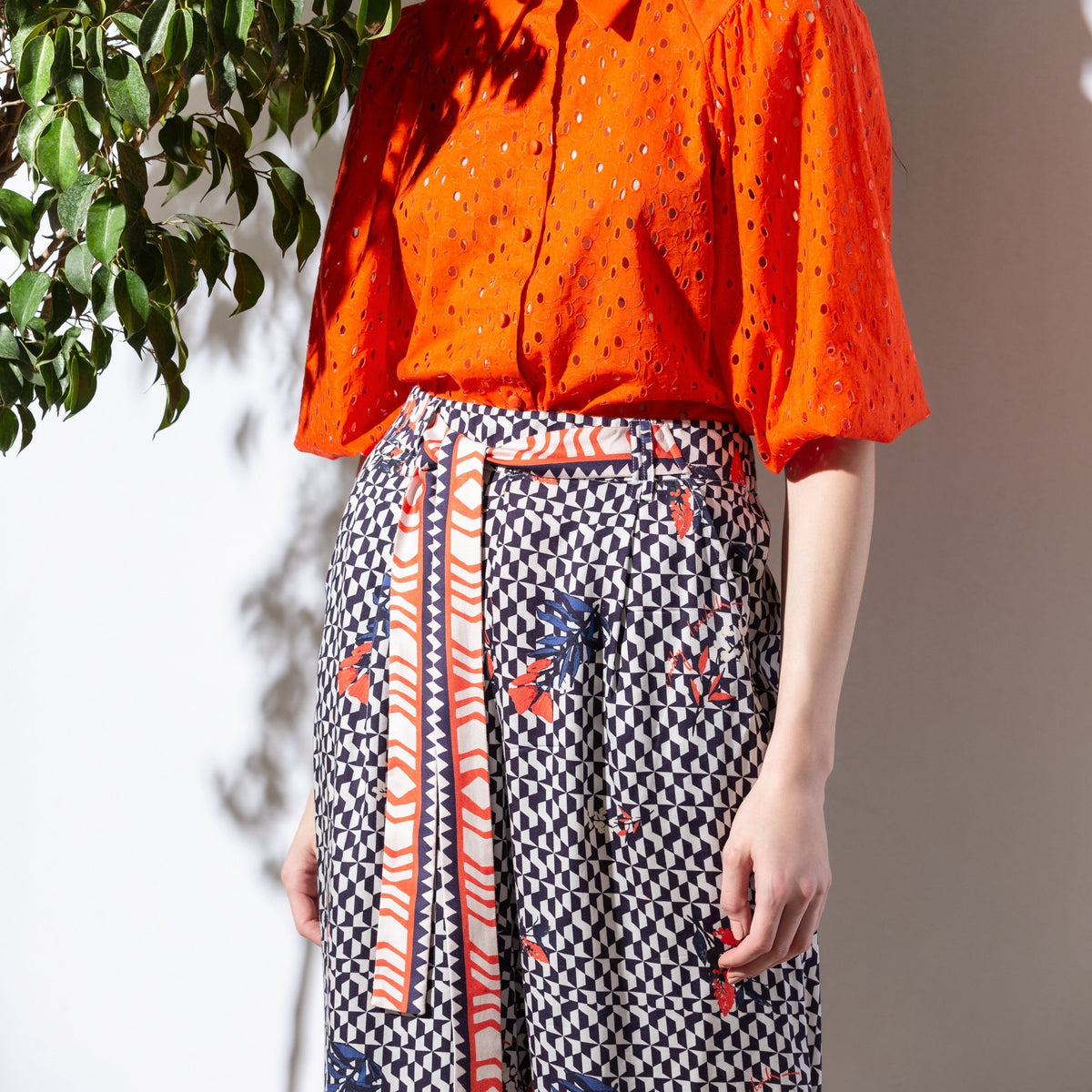 Geometric Print Culottes - EMILY LOVELOCK