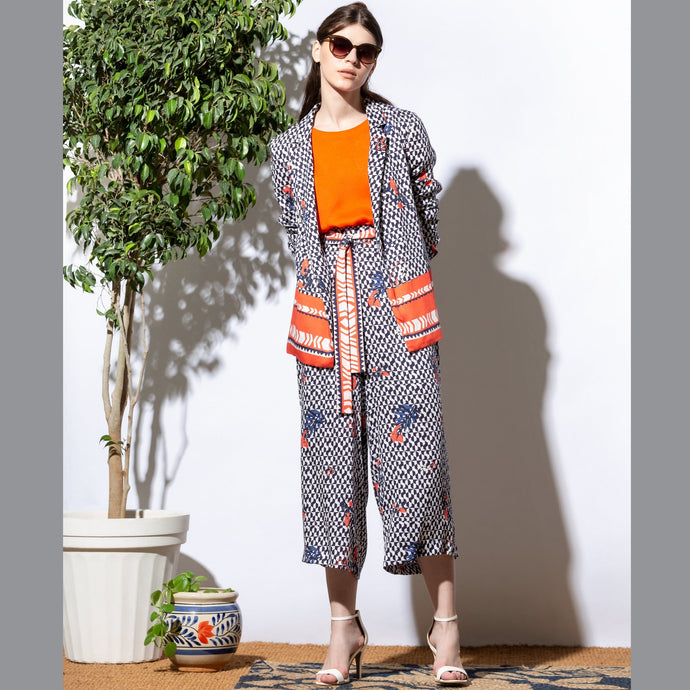 Geometric Print Culottes - EMILY LOVELOCK