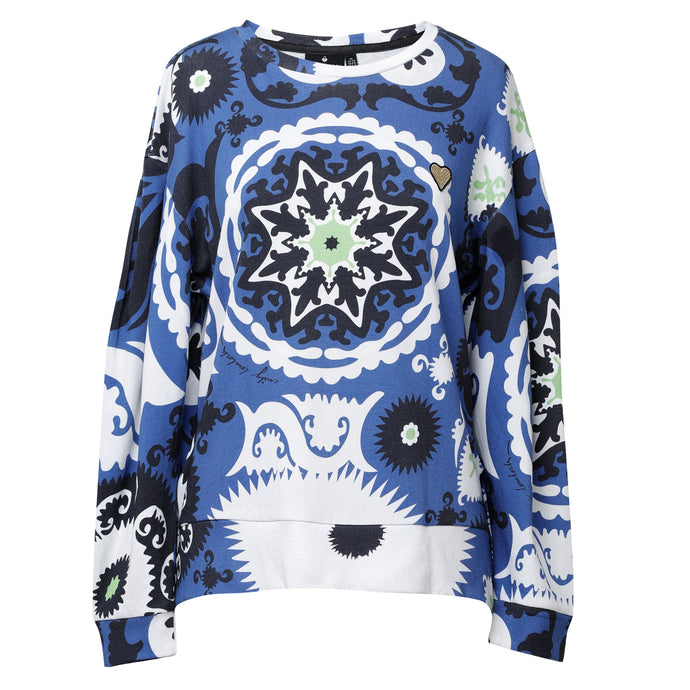 Gia Sweatshirt - Blue - EMILY LOVELOCK