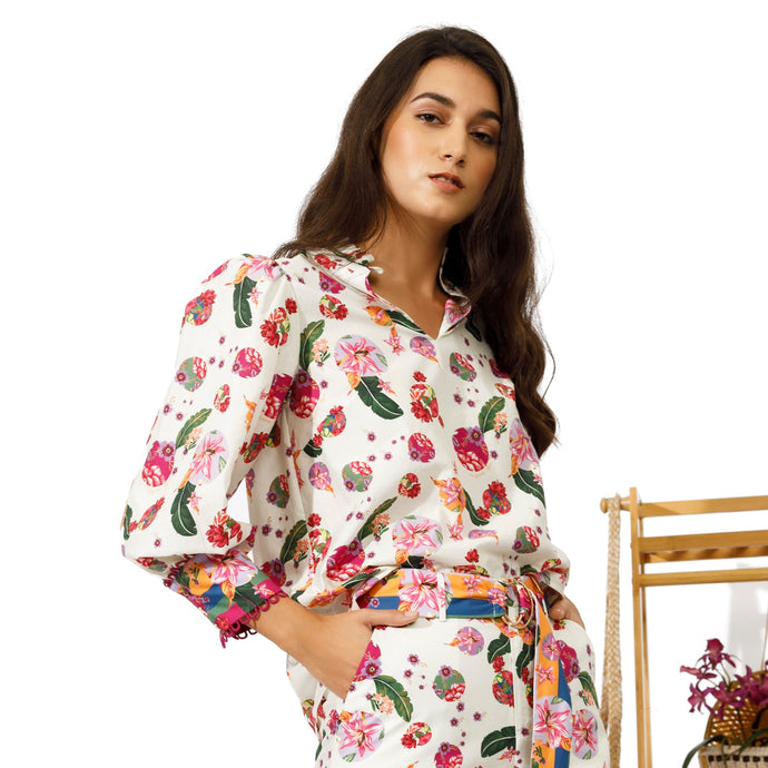 Hailey Blouse - Ivory - EMILY LOVELOCK