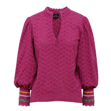 Load image into Gallery viewer, Hailey Blouse - Orchid Broderie - EMILY LOVELOCK