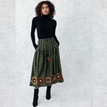 Load image into Gallery viewer, Heidi Skirt - Olive - EMILY LOVELOCK