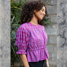 Load image into Gallery viewer, Jill Blouse - Pink - EMILY LOVELOCK