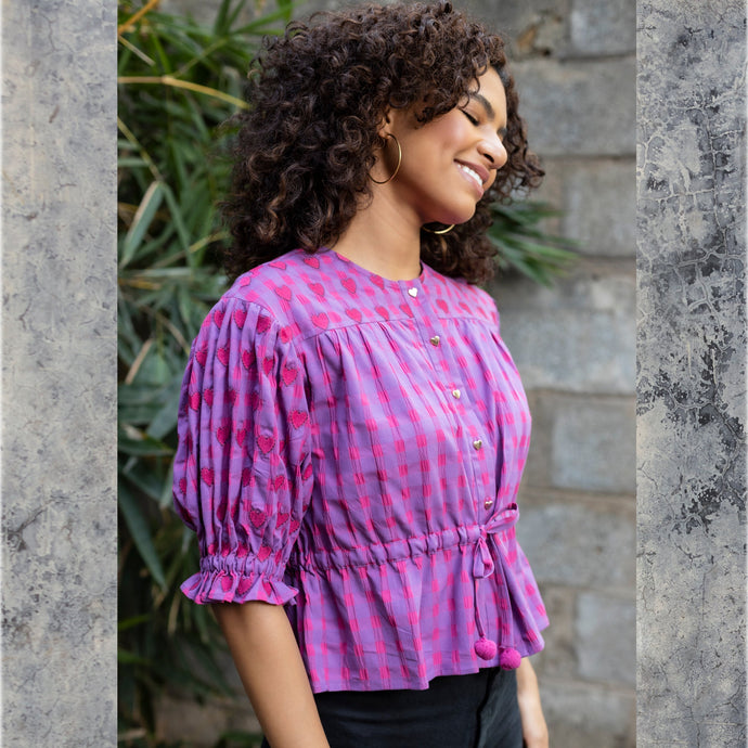 Jill Blouse - Pink - EMILY LOVELOCK