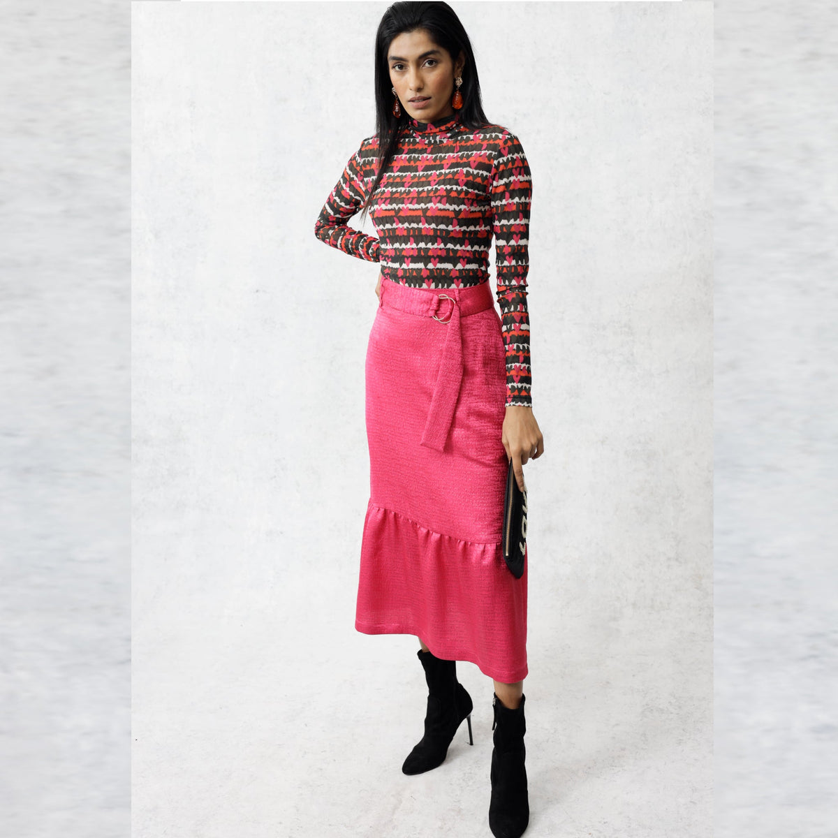 Margaret Skirt - Pink - EMILY LOVELOCK