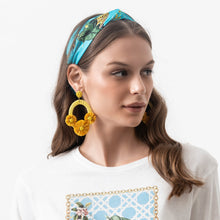 Load image into Gallery viewer, Mexico Jungle Headband - Blue - EMILY LOVELOCK