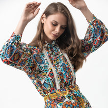 Load image into Gallery viewer, Mosaic Tile Print Blouse - EMILY LOVELOCK