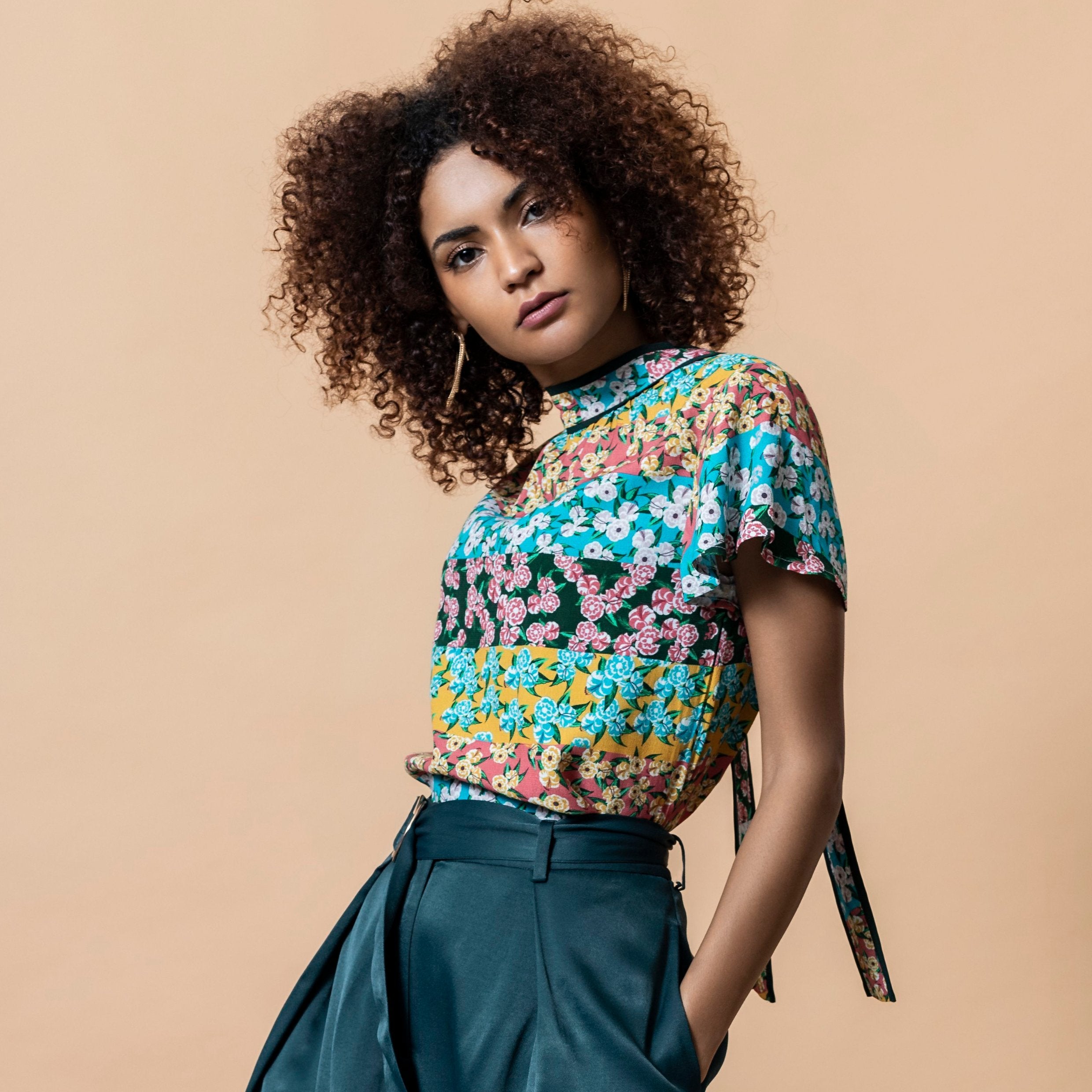 Multi print blouse – EMILY LOVELOCK