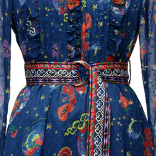 Load image into Gallery viewer, Mystic Night High Neck Dress- Blue - EMILY LOVELOCK